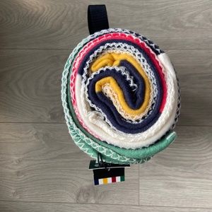 HBC Multi stripe fleece throw - new with tags